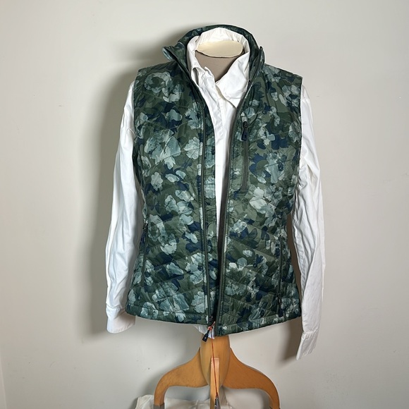 ORVIS Quilted Vest, Juniper Print, Permaloft Insulated S,M,XL - Picture 8 of 11